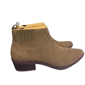 Lucky Brand Hikalli Leather Ankle Western Boot Bootie sz 8 NIB